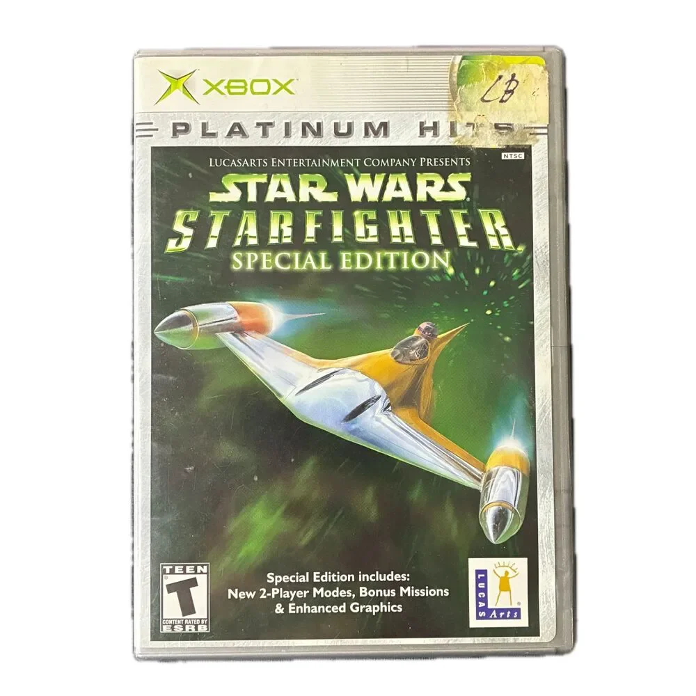 Star Wars Starfighter Special Edition Platinum Hits - Microsoft Xbox CIB Tested